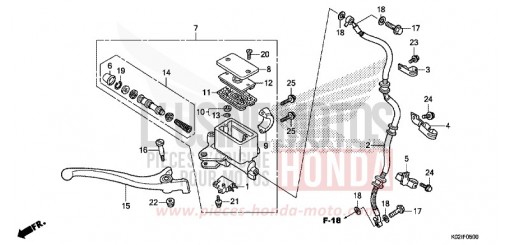 MAITRE-CYLINDRE DE FREIN AVANT CYLINDRE SH150G de 2016